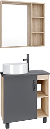 Grossman Мебель для ванной Флай 70 GR-3013 дуб сонома/серая – фотография-1